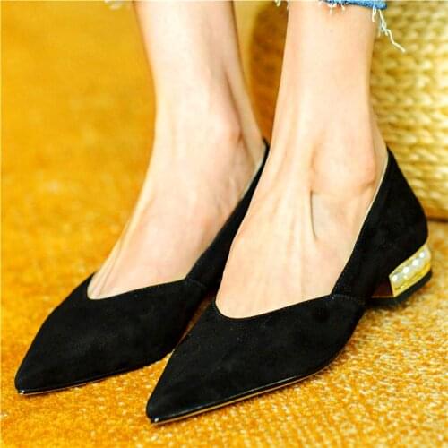 Oxfords Loafers Womens Real Leather Pointed Toe Flats Oxfords Pearls Mary Janes Slip On Sexy Comfortable Party Shoes