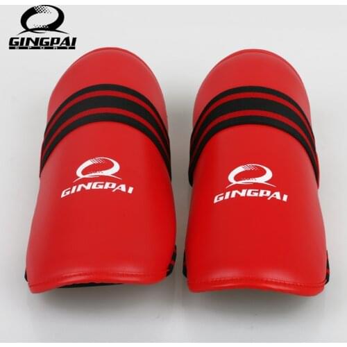 MMA shin guard Red Black Boxing Taekwondo leg gaurds kickboxing grappling muay thai shank protectors training sports pads