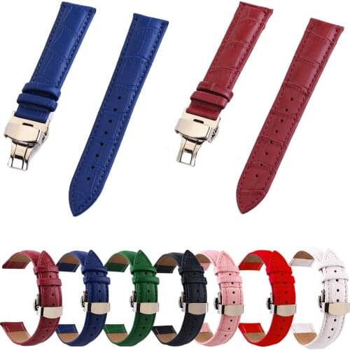 Men Women Crocodile Grain Genuine Leather Watch Band Strap 12mm 13mm 14mm 15mm 16mm 17mm 18mm 19mm 20mm 21mm 22mm 24mm Watchband
