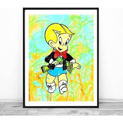 Riquinho Rico Alec Monopolyingly Canvas Prints Picture Modular Paintings for Living Room Poster on The Wall Home Decoration