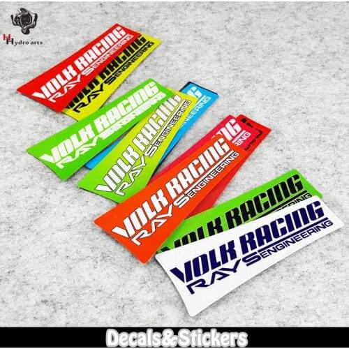 NO.L088 VOLK RACING RAYS 3M Reflective Stickers MOTO GP Wheel Glass Sticker Waterproof Decals Racing Motorcycle