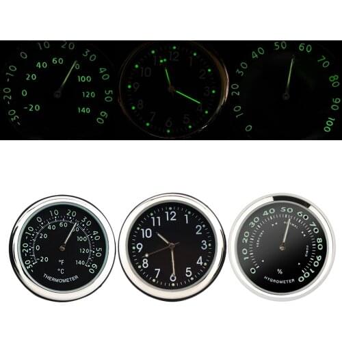 Yolu Car Clock Luminous Mini Automobiles Digital Watch Quartz Clocks Stick-on Auto Ornament Car Accessories for Cars SUV MPV
