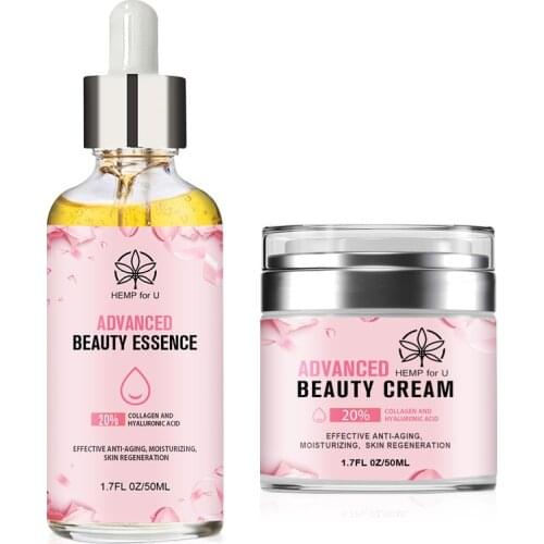 HFU Advanced Beauty Essence Cream Cosmetic Makeup Set Face Cream Face Serum Washing Product Melatonin Facial Skin Care Set