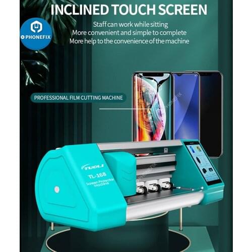 TL-168 Auto Film Cutting Machine For Phone Front Glass Back Cover Protect Film Cutting For Phone Tablet Watch Airpods Camera