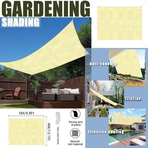 Waterproof Non-woven Awning Sunshade Sun Shade Sail For Outdoor Garden Beach Camping Patio Pool Sun Canopy Tent Sun Shelter