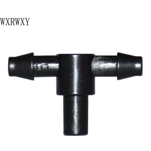Wxrwxy 1/4 tee barb mist connector water tee garden irrigation connector barbed splitter water barbed 1/4" 25 pcs