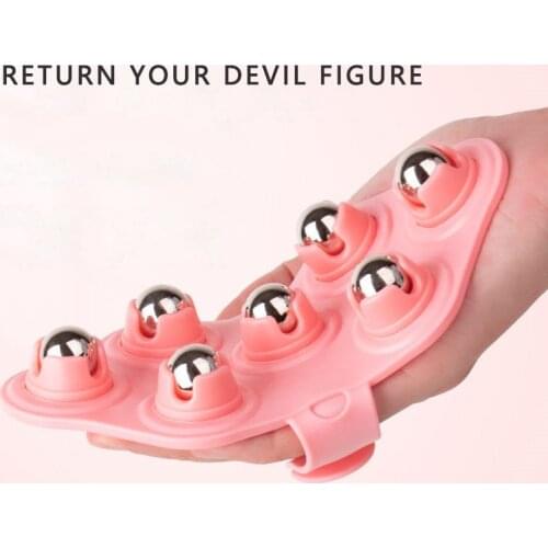 Body Rubs Seven-Bead Stainless Steel Roller Rolling Ball Massager Back Shoulder Massager Body Massage And Relaxation