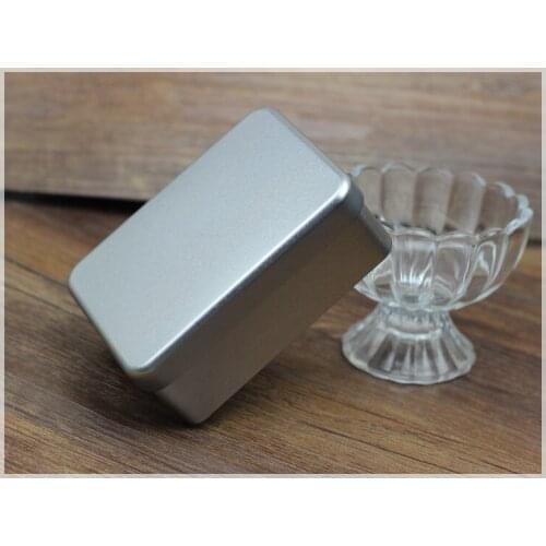 Tinplate box high-grade thick frosted square candy box gift box storage box rectangular iron box
