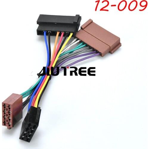 12-009 ISO Radio Adapter Some models for1985-2005 Connector Lead Loom Wire Wiring Harness Cable Plug Adaptor