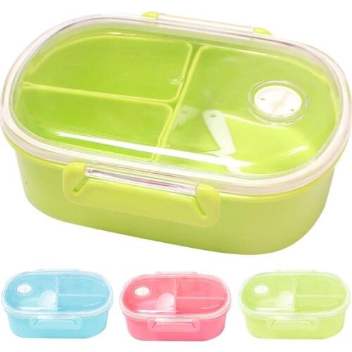 400ml Rectangle Bento Lunch Box with Lid Plastic Food Storage Container Box Lunchbox Case Storage Organizer Food Container Box