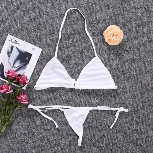 40GC Lady Sexy Lingerie Babydoll Dress Bikini Top Bra Swimsuit Swimwear G-string Sets