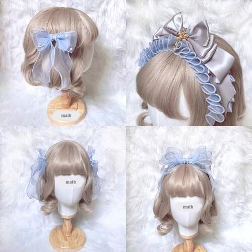 Angels Street Sweet Handmade Hairband KC / Hairpin Lolita Bows Hairgrips Hair clip Headwear Gorgeous Cosplay