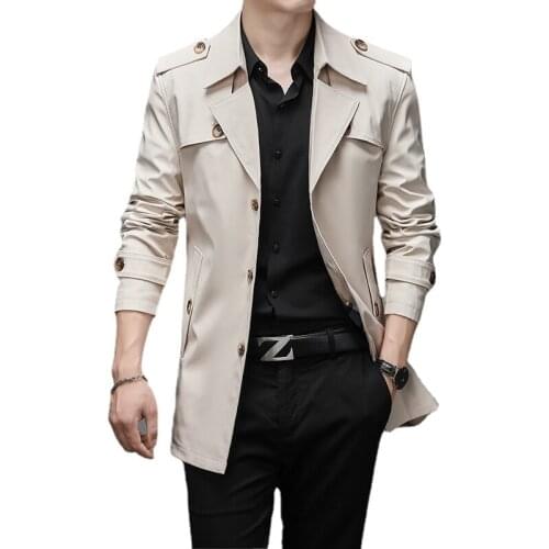 Bibady Men's Trench Coats