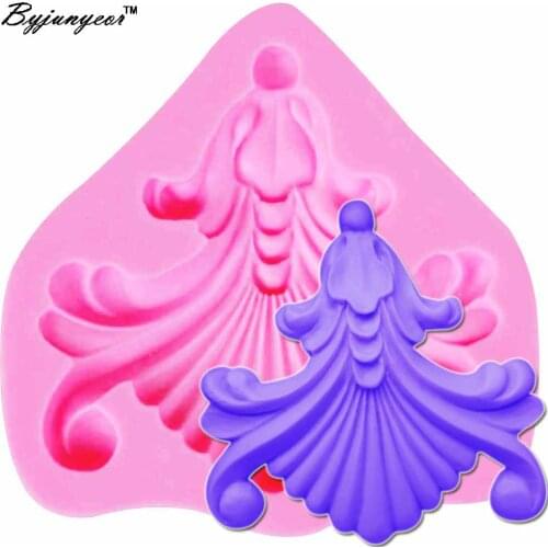 Byjunyeor European Relief UV Resin Silicone Mold Fondant Chocolate Candy Gumpaste Lollipop Crystal Epoxy Soft Clay Bake Too m917