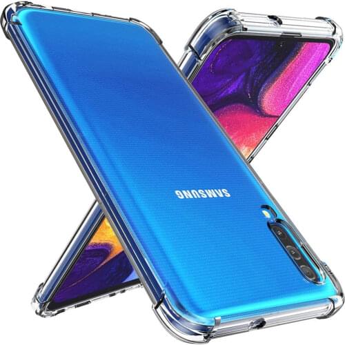 Transparent Phone Case For Samsung Galaxy A90 A80 A70 A60 A50 A40 A30 J3 J4 J7 J3 Pro J7 Pro J4 J6 2018 Shockproof Case Cover