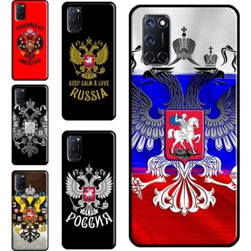 Russian Empire Coat of Arms Case For OPPO A9 A5 A53 A31 2020 A52 A72 A15 A83 A91 A93 A5S Find X3 Pro Reno 2 Z Funda