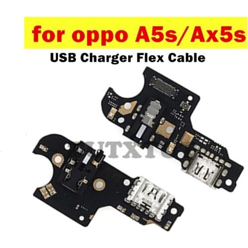 For Oppo A5S/ Ax5s USB Charger Dock Connect Earphone Jack Connecting Charging Flex Cable Repair Spare Parts Test