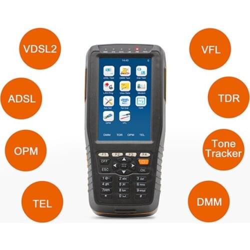 TM-600 VDSL2 Tester TM-600 VDSL Tester with xDSL /DMM/TEL all-in-one unit DMM Telecom test XDSL Line test and Maintenance Tools