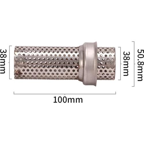 50.8X100mm Removable DB Killer Motorcycle Muffler Stainless Steel Silencer Pipe Universal Catalyst for Exhaust Pipe Adjust Sound