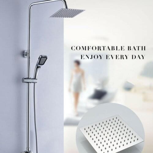 New Style Bathroom Stainless Steel Shower Set Household Multifunctional Rain Shower Set Wall-mounted Chrome-plated Shower Head