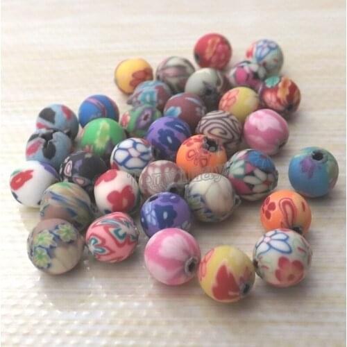 Wholesale 1000pcs 6mm Clay Round Beads Mix Lot Fashion Clay Accessory
