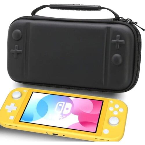 2020 Portable Switch Lite Travel Carrying Case PU Storage Bag Shockproof with Hand Strap for Nintend Switch Lite NS Mini