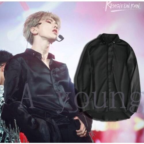 S-6XL 2021 Men Womens clothing Original personality Fashion Show Satin top Shirt plus size Stage Singer costumes