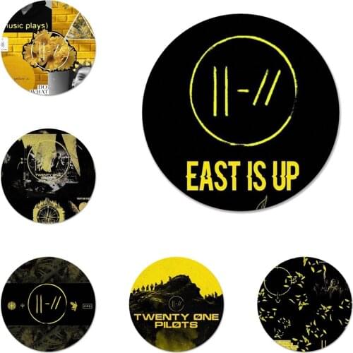 58mm Twenty One Pilots 21 icon Icons Pins Badge Decoration Brooches Metal Badges For Backpack Decoration
