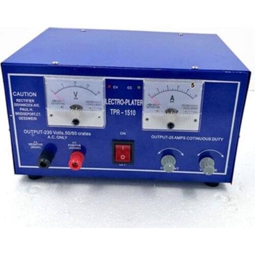 15V10A Goldsmith Tools Jewelry Plating Machine mini Gold Plating Machine electroplating rectifier machine for ring/necklace 1510