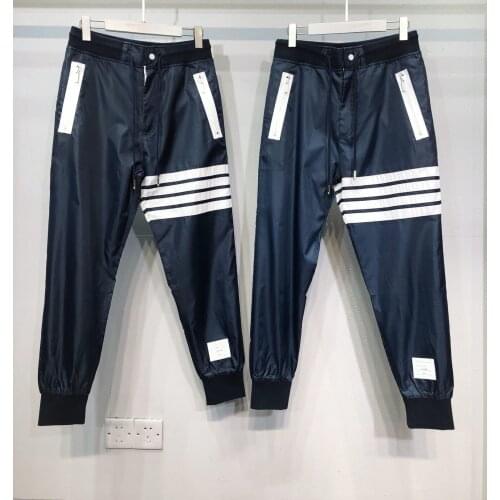 2021 Fashion Brand Sweatpants Men Spring Nylon Casual Sports Trousers Panelled Tracksuit Bottoms Mens Jogger Track Pants