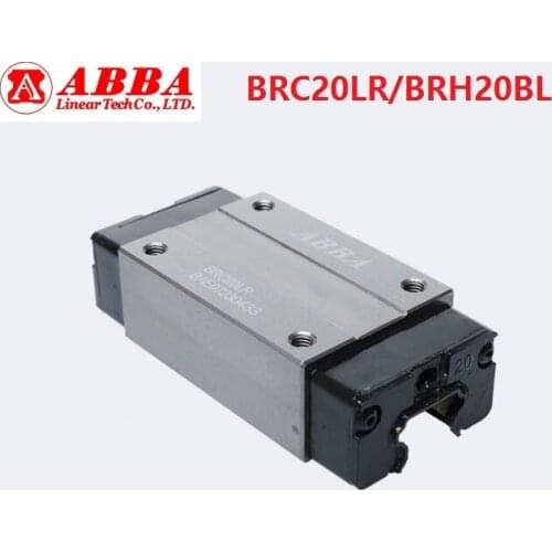 4pcs Original Taiwan ABBA BRC20LR/BRH20BL Linear narrow Block Linear Rail Guide Bearing for CNC Router Laser Machine parts