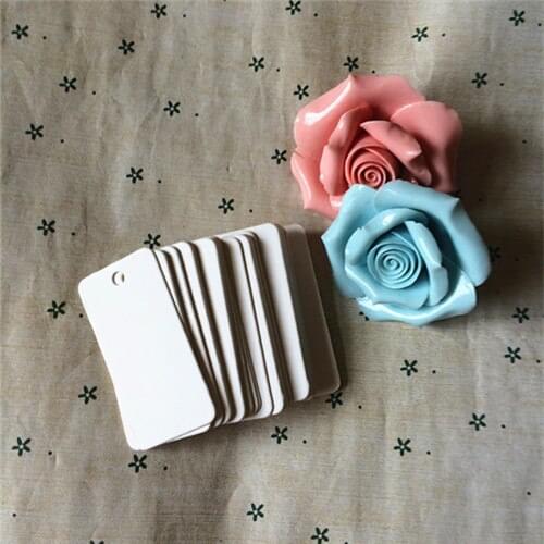 500pcs 5.4*2.8cm mini white paper tag, children gift tag/cards, blank bookmarks, handmade card/tags, zakka baking card/tag