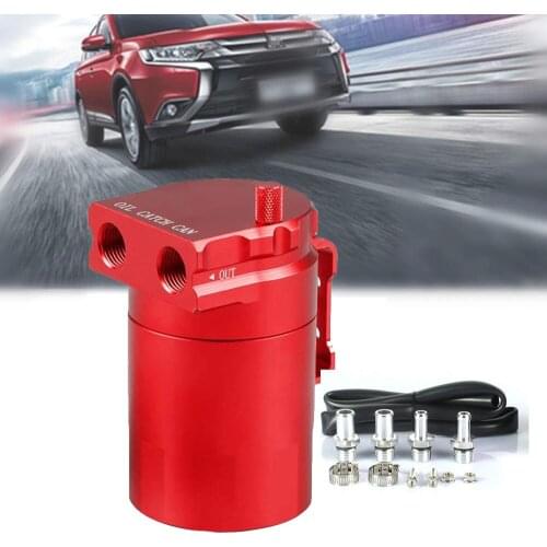 Car Oil Catch Can Aluminum Alloy 300ml Baffled Reservoir Oil Tank Universal