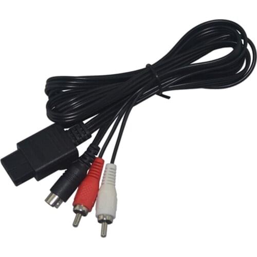 BUKIM 10 PCS New S VIDEO Cable for Nintendo SNES N64 GameCube SVHS Red White S-Video S-VHS