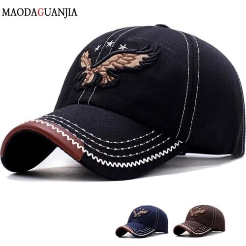 Eagle Embroidery Hats Baseball Cap Men Women Alphabet Snapback Hat Fashion Adjustable Vintage Casual Cotton Cap Sun Visor Hats