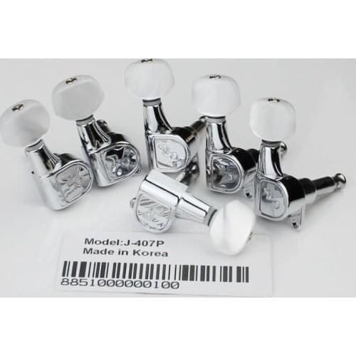Electric Guitar Tuning Pegs Tuners Keys Machine Heads for Acoustic Parts Chrome