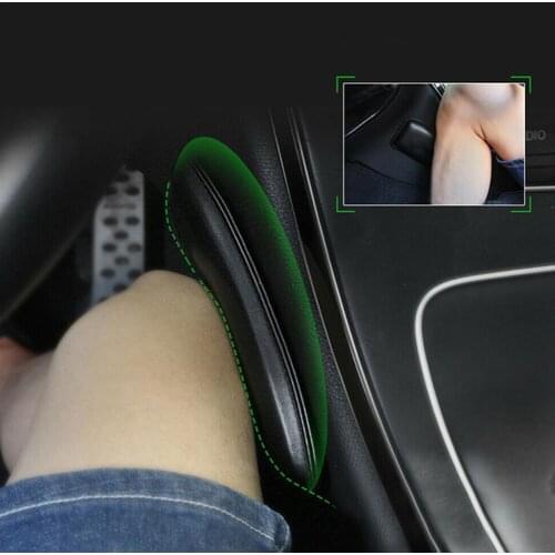 Leather Knee Pad for Car Interior Pillow Comfortable Elastic Cushion Memory Foam Universal Thigh Support Knee Cushion Car Part
