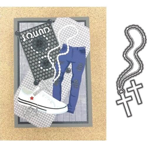 Cross Necklace Metal Cutting Dies for Scrapbooking Handmade Mold Cut Stencil New 2021 DIY Card Make Mould Model Craft Decoration