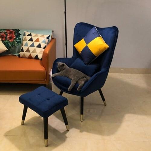 Nordic Lazy Single Chair Sofa Simple Modern Small Apartment Balcony Bedside Leisure Bedroom Net Red Sofa Chair Home Living Room