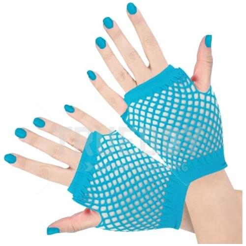 Hot Sale New fashion Women Girls Mesh Gloves Short Wrist Gothic Punk Rock Costume Fancy Party Nylon+Spandex Mesh Short Gloves