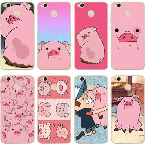 Cute cartoon pig Cover Soft Silicone 2018 TPU Phone Case For redmi4A 4X 5 5a 5Plus note4 4X 5 for xiaomi4 5 6X 8 note3 miX2S