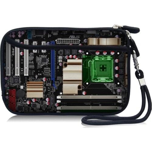 2.5" 2.5 inch Motherboard Soft HDD Protector Bag Case for External Hard Drive Disk/Phone/Camera/Mp5 Portable W/Pocket Strap