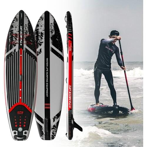 10'6 ft Inflatable SUP Board Stand-up Paddle Board Adult Water Sport Professional Water Ski Leisure Type 320x81x15CM