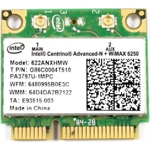 NEW Intel Wifi Wimax Link 6250ANX WIMAX Wireless Card 622ANXHMW 6250 AN intel6250 802.11a/b/g/n 300 Mbps