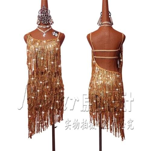 New Latin Dance Dress Competition Dress Costumes Skirt Performing Dress Adult Customize Children Red Matador Skirt Split Skirtes