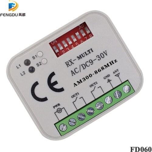 868MHz remote control receiver 300-900mhz Universal receiver Compatible with 868Mhz Remote control