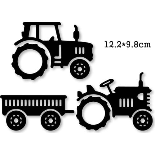 Farm tractor Metal Cutting Dies 2020 Crafts Stencil For DIY Scrapbooking Paper/photo Cards Embossing Die