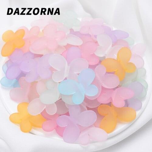 Mixed Acrylic Butterfly Shape Beads 20/40/60Pcs Charm Loose Spacer Beads For DIY Jewelry Making Bracelet Necklace Accessories