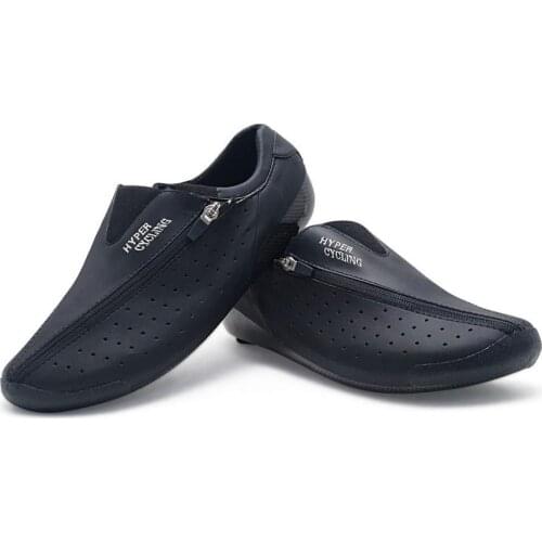 C10 Hyper Cycling Shoes Heat Moldable 3K Carbon Fiber Road Bike Sneakers Zipper And Self-locking Shoelaces Thermoplastic Bicycle