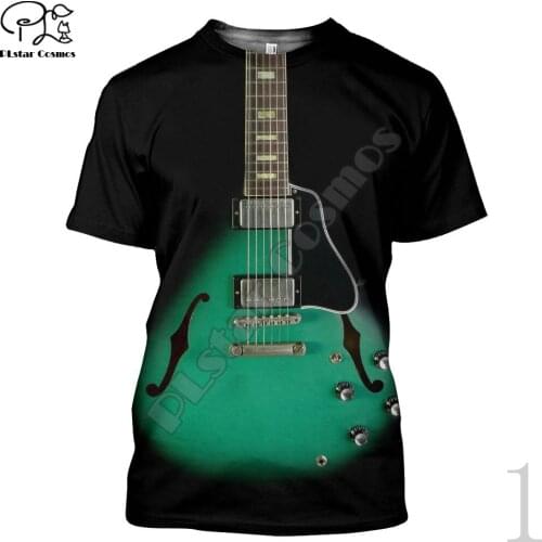 PLstar Cosmos 3DPrint Newfashion Summer Musical Instrument Daily Casual Unisex Men/Women T-Shirt Harajuku Streetwear Funny P-1